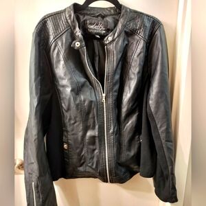 Faux leather jacket